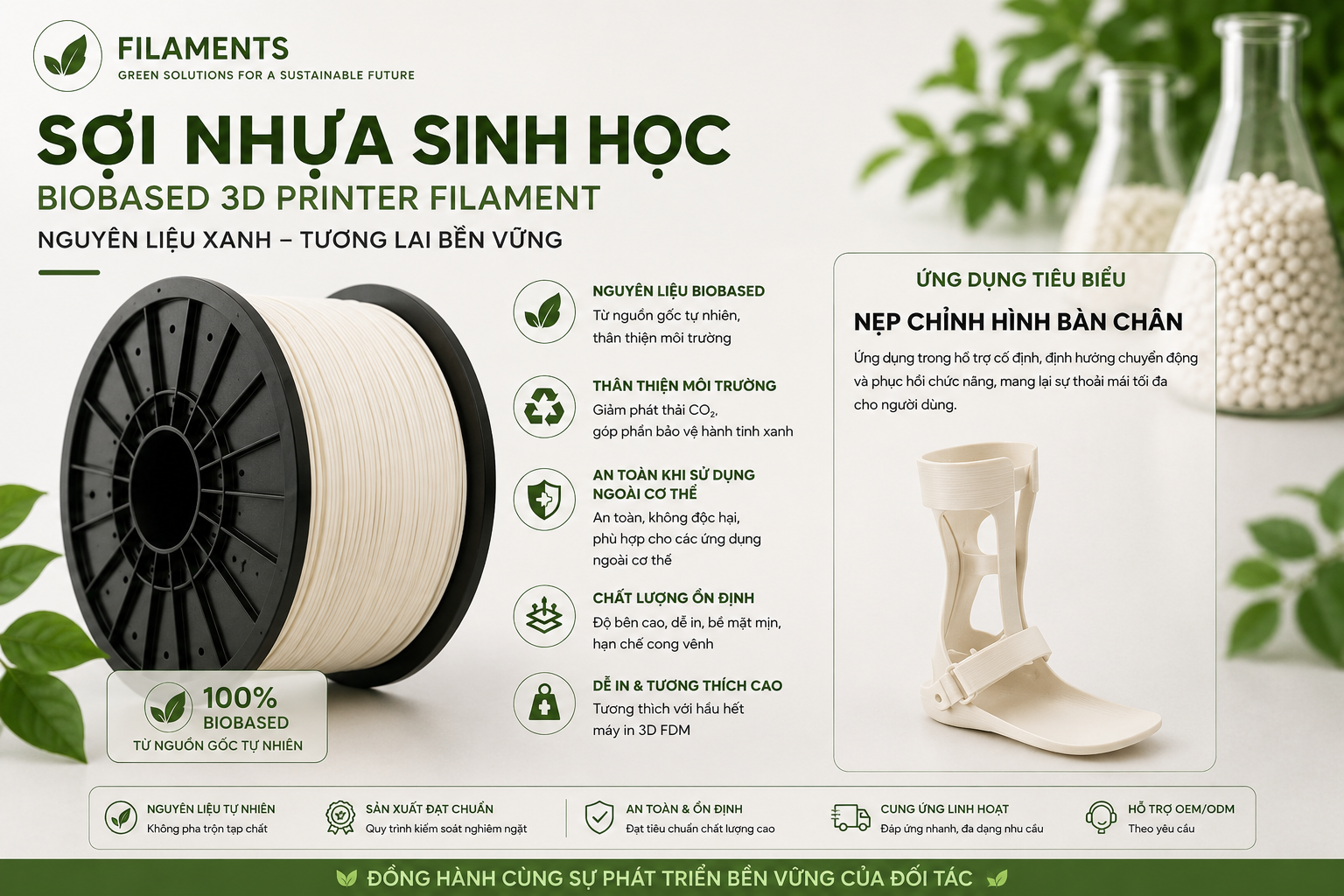 Sợi nhựa in 3D SINH HỌC
