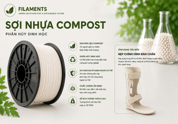 Sợi nhựa in 3D COMPOST